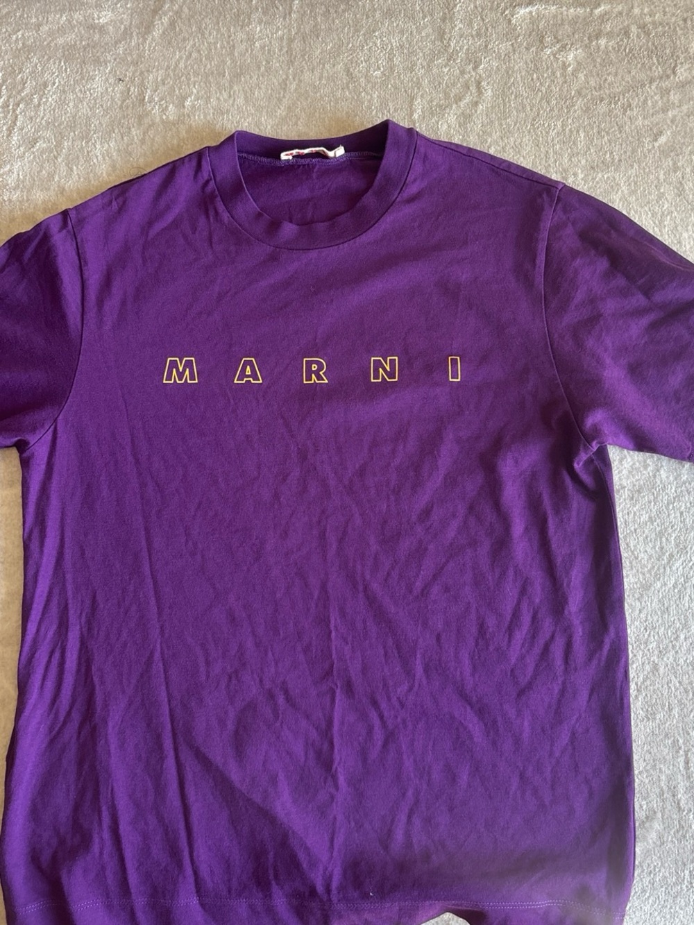 Girls Marni Purple Logo Crewneck T-Shirt